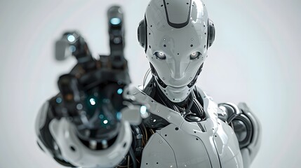 Fototapeta premium Explore the top images of artificial intelligence in robotics., clean background, Photo stock style, clean background, no copyrighted logo, no letters