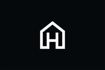 initial letter H home icon modern construction and real estate iconic logo, letter H home icon abstract construction building vector, iconic abstract 