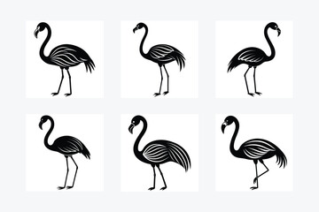 Flamingo Silhouette vector illustration
