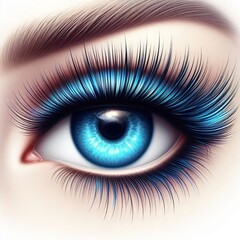 Fototapeta premium Animal and women's eyes