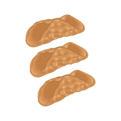 Vector illustration logo Clip art Cannolo Cannoli shell 
