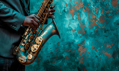 International Jazz Day copy space background