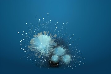 Fototapeta premium background with bubbles made by midjourney