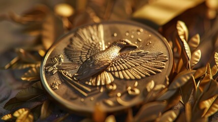 An Olympic gold medal that embodies the principles of freedom, equality, and brotherhood 