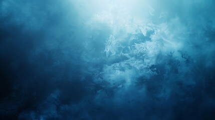 Fototapeta premium Abstract background with a gradient from light blue to dark blue, featuring a large rectangular white space for text in the center, ample copy space, sharp focus and clear light, high clarity no