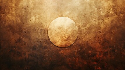 Chic background with shades of light brown to dark brown, featuring a small circular white space for text, professional color and proportion design, ample copy space, sharp focus and clear light,