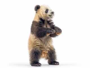 Obraz premium a Giant Panda standing on its hind legs 