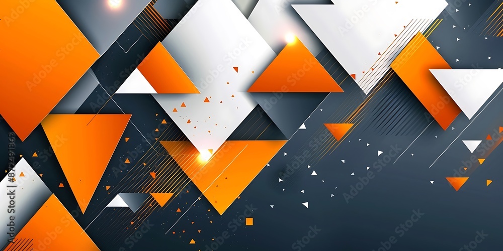 Poster a modern and sleek abstract background with geometric shapes. the design features an array of angula