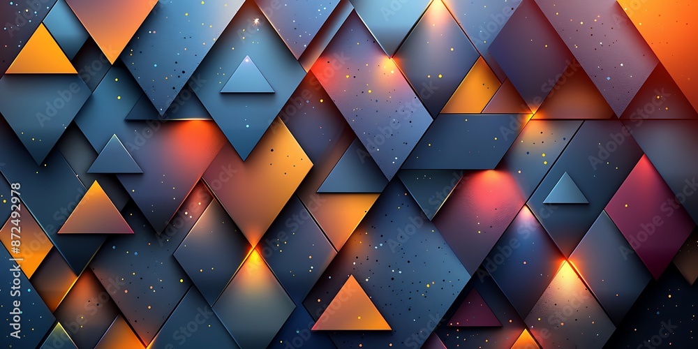Poster a modern and sleek abstract background with geometric shapes. the design features an array of angula