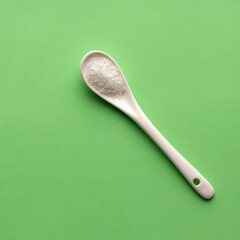 Magnesium chloride in spoon - chemical component