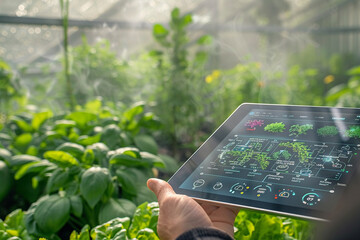 Tablet interface for smart climate control in agriculture