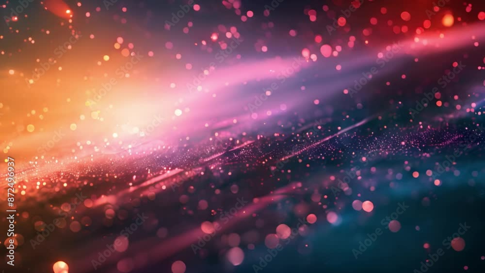 Aufkleber abstract background with a blur of red and blue lights and a dark, textured surface.