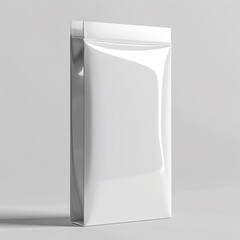 A Modern realistic blank plastic packag design for the product with background