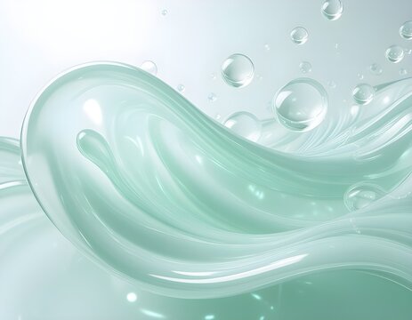 Cosmetic gel or beauty jelly serum texture background