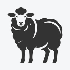 Majestic Sheep Silhouette, A Stunning Representation of Serenity and Grace