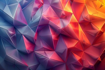 Fototapeta premium Colorful geometric shapes in abstract pattern, perfect for backgrounds or wallpapers.