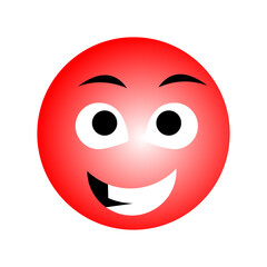 face isolated on white