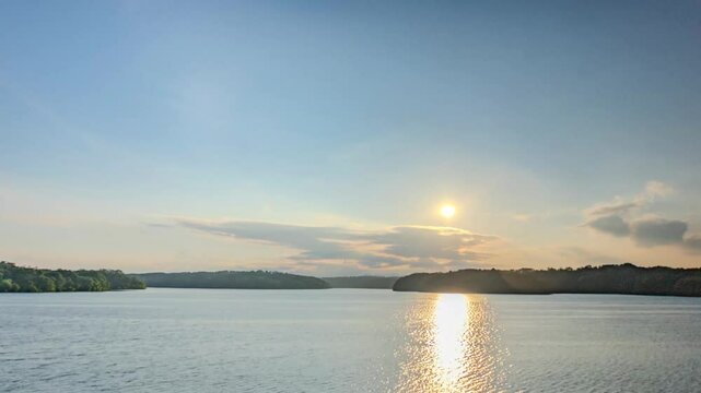 日没のタイムラプス