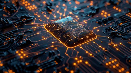 Advanced AI system identifying and mitigating cyber risks in real-time, showcasing the cutting-edge technology of artificial intelligence in cybersecurity