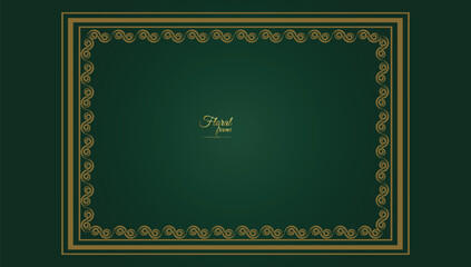 Gold frame beautiful retro background design and pattern Frame 