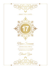 elegant birthday invitation template