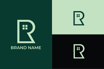 letter P R home icon key hole abstract modern real estate logotype, letter P R lock key hole home service logo, home remodelling logo, home repair logo, home improvement logo, house renovation 