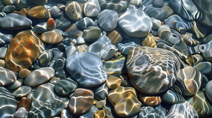 Fototapeta premium Smooth River Stones
