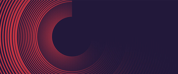 modern vibrant red circular stripe with copy space, perfect for background, presentation, card, cover