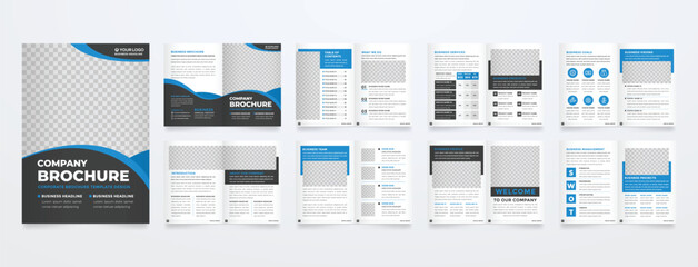 minimalist brochure template with modern concept and minimalist layout use for business profile and product catalog