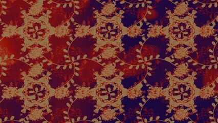 Abstract elegance seamless pattern with floral background