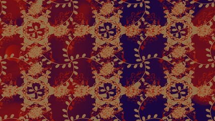 Abstract elegance seamless pattern with floral background