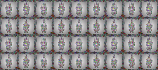 Abstract elegance seamless pattern with floral background