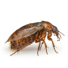 Tropical flea on palm tree