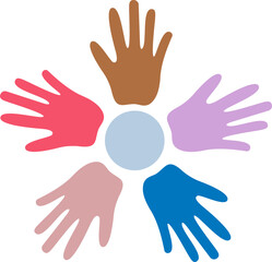 Circle Colorful Hands