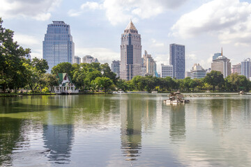 Fototapeta premium Lumphini Park, Bangkok, Thailand