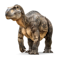 Fototapeta premium A realistic Iguanodon dinosaur isolated on white background