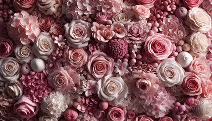 Romantic Rose Garden: Shades of Pink Elegance