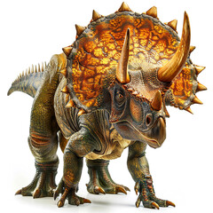 Fototapeta premium Editorialized Title: Protoceratops Blooming in Vibrant Colors..acacia