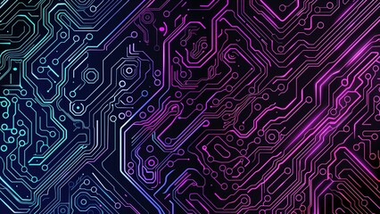 Artificial Intelligence and Chipboard Technology Theme Background