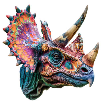 Majestic Zuniceratops in Autumn Forest