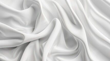 Fototapeta premium White abstract silk background