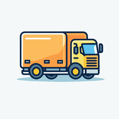 "Vector Truck Delivery Icon | Transportation EPS 10 Format: Minimalist design for cargo logistics, scalable vector ideal for branding."

