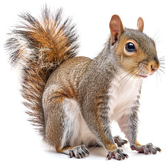 Fototapeta premium Squirrel isolated on white background
