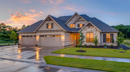 Dream Home at Sunset