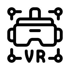 VR line icon