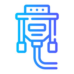 vga cable Line Gradient Icon