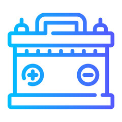 battery Line Gradient Icon