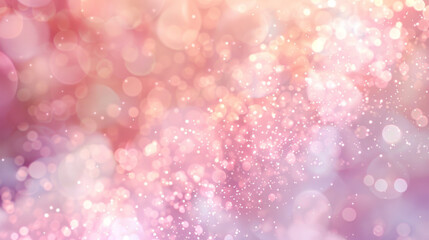 Light pink bokeh light pattern with a soft and dreamy background