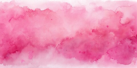 Fototapeta premium Abstract Pink Watercolor Background - Hand Painted, Watercolor, Texture, Pink, Gradient