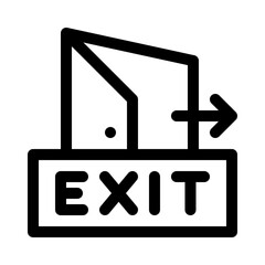 exit line icon